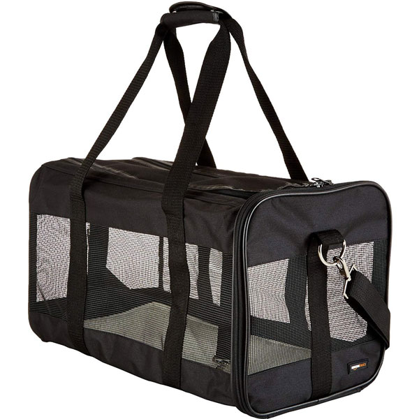 Soft-Sided Mesh Pet Travel Carrier